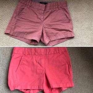 2 Pairs, J Crew Chino Shorts, 00